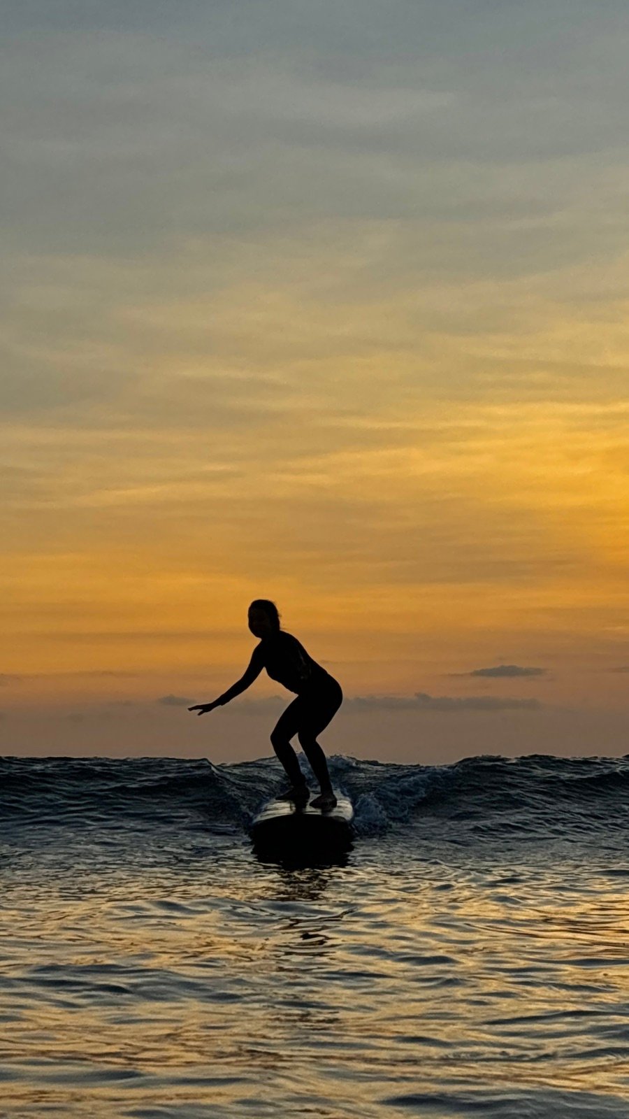 Private surf lesson on the beach in Canggu, Bali