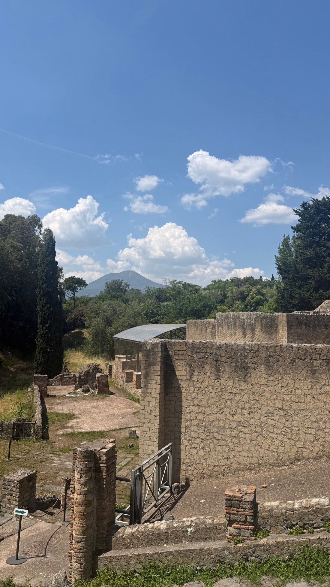 The ruins of Pompeii near Naples