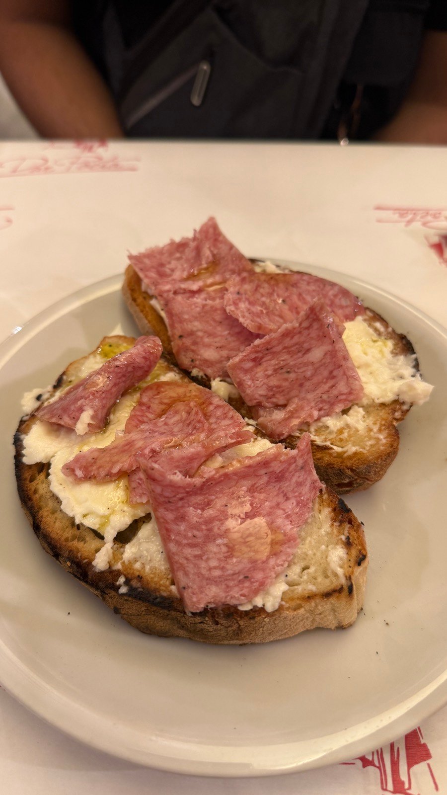 A fried starter at Dar Poeta in Trastevere, Rome