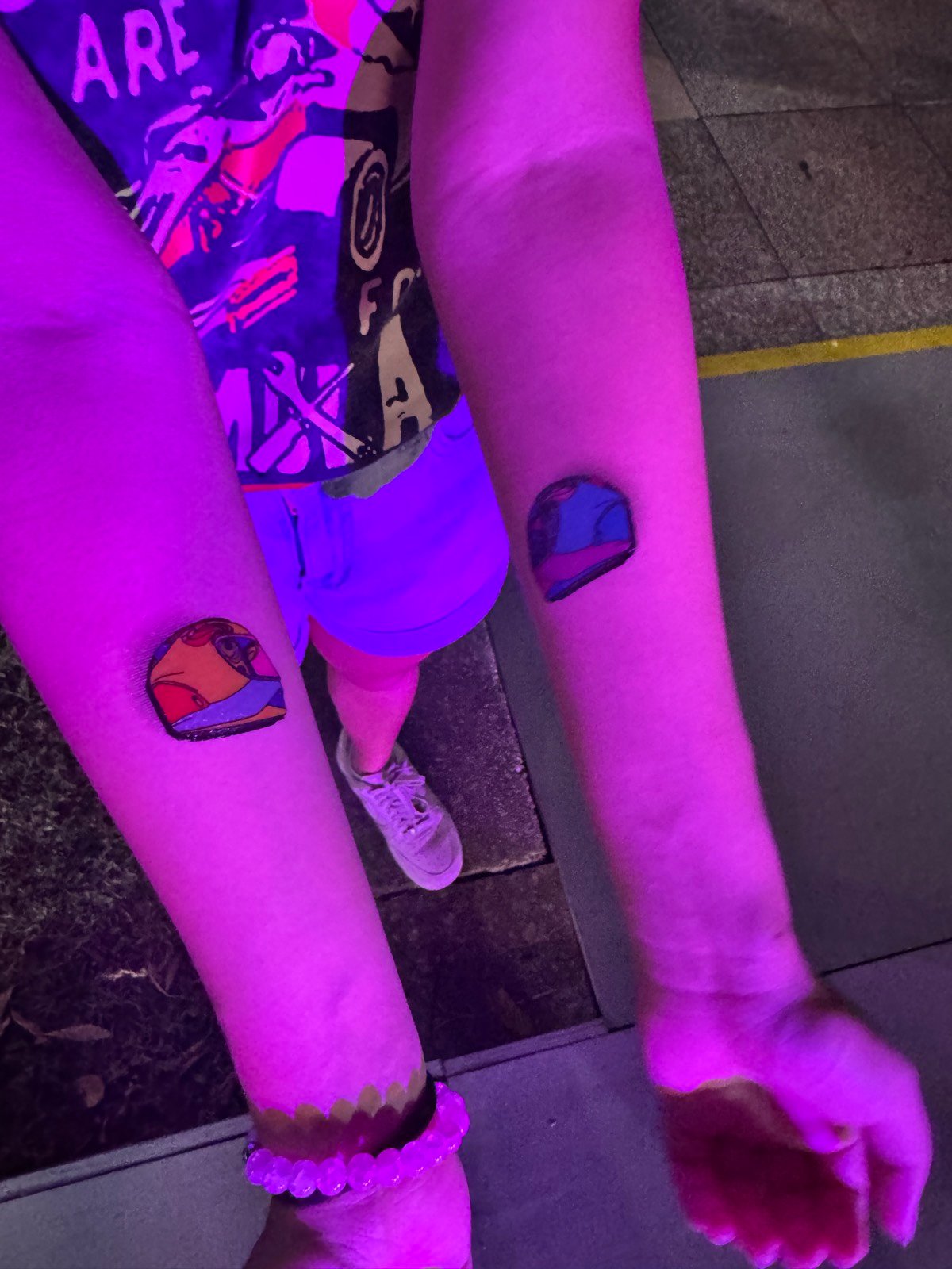 A free pop-up temporary tattoo activation at the Singapore Grand Prix circuit park