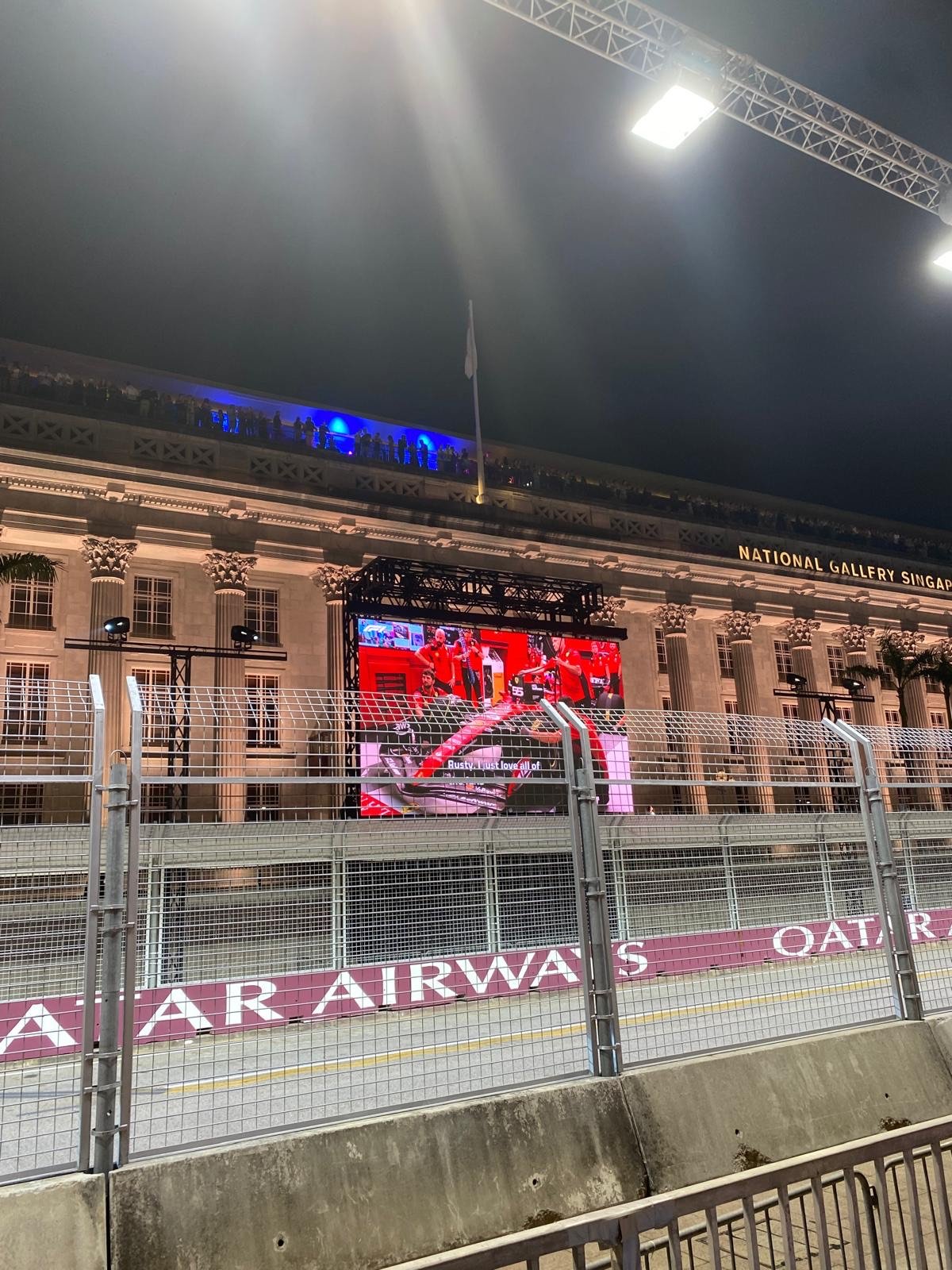 A view across the Padang area at the Singapore Grand Prix