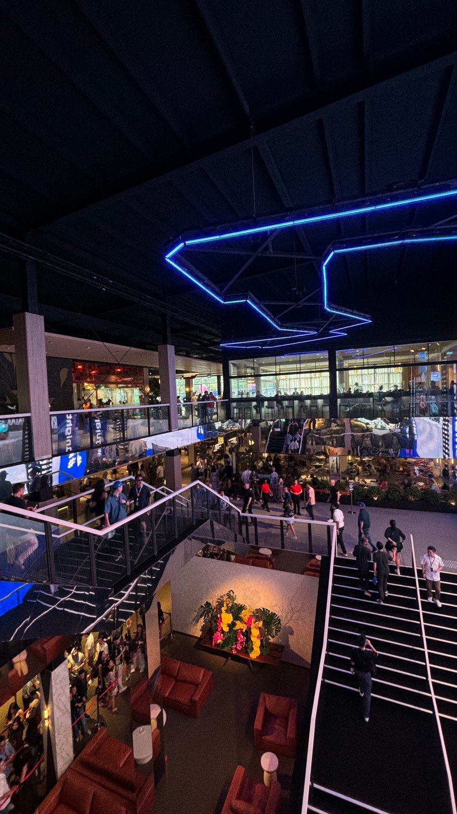 Inside the Paddock Club in Zone 1 at the Singapore Grand Prix