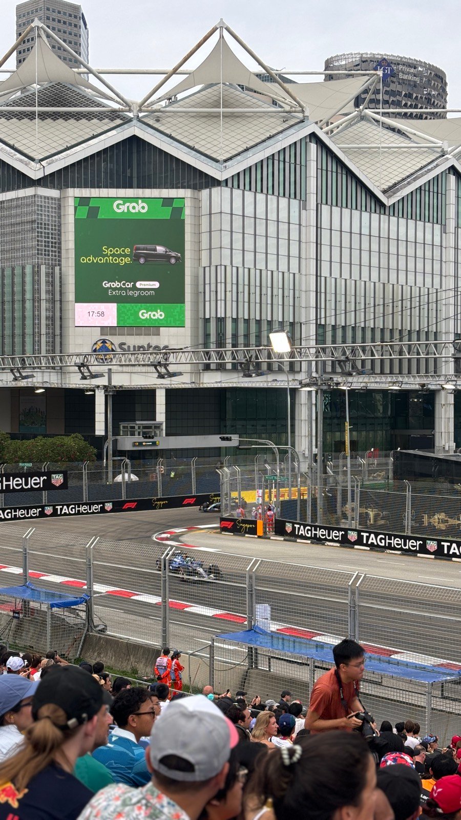 Another view from the Stamford grandstand at the Singapore Grand Prix
