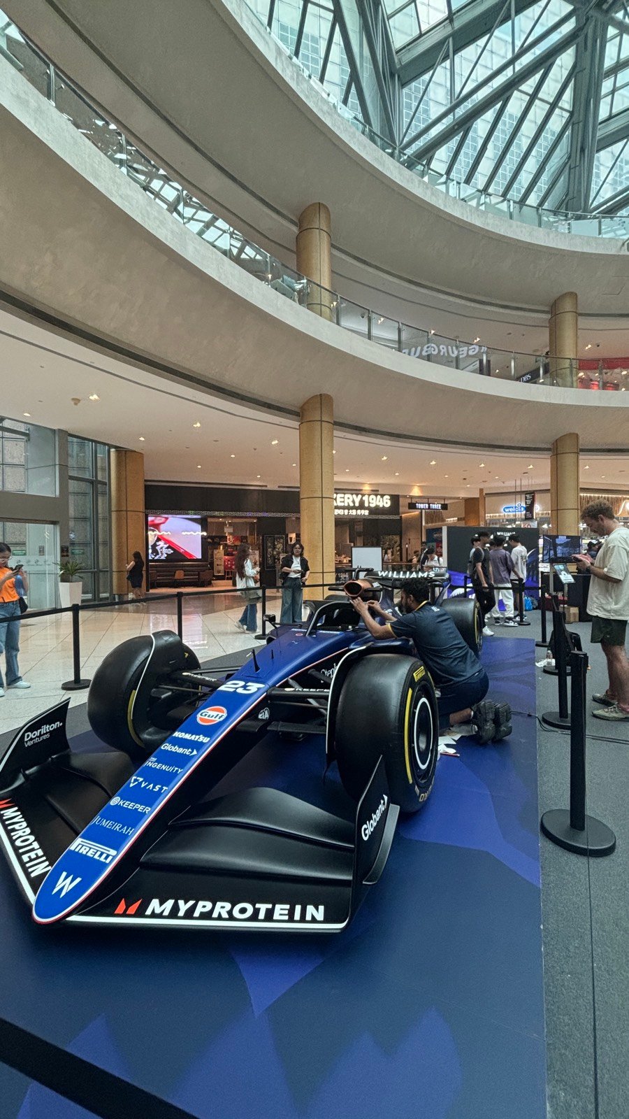 A Williams F1 team fan event at the Singapore Grand Prix