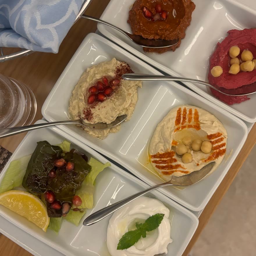 Hummus platter at Veranda Restaurant, dusitD2 Naseem Resort